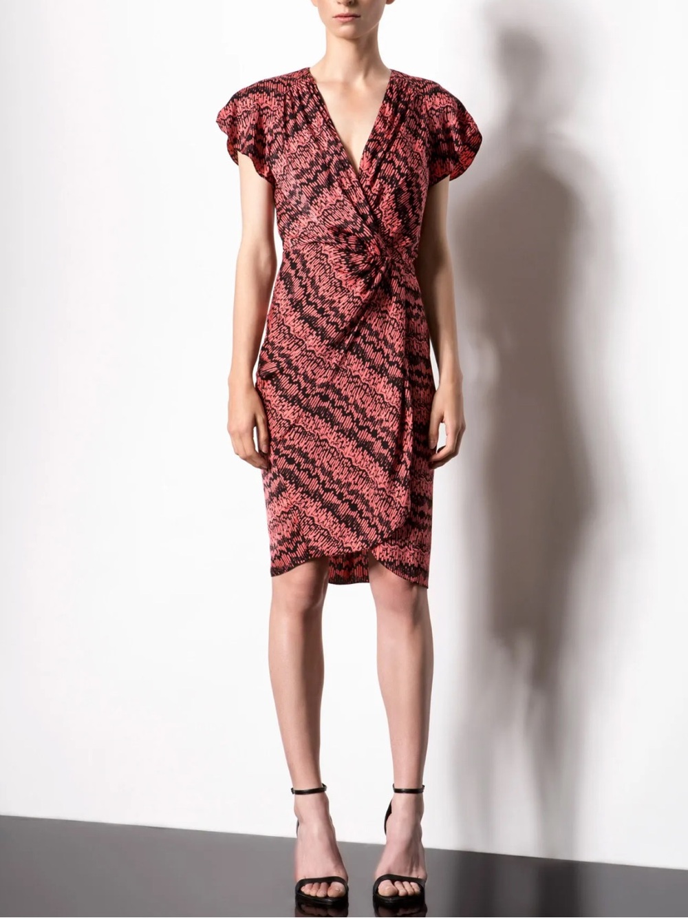 Veronica Beard Silk Faux Wrap Dress
